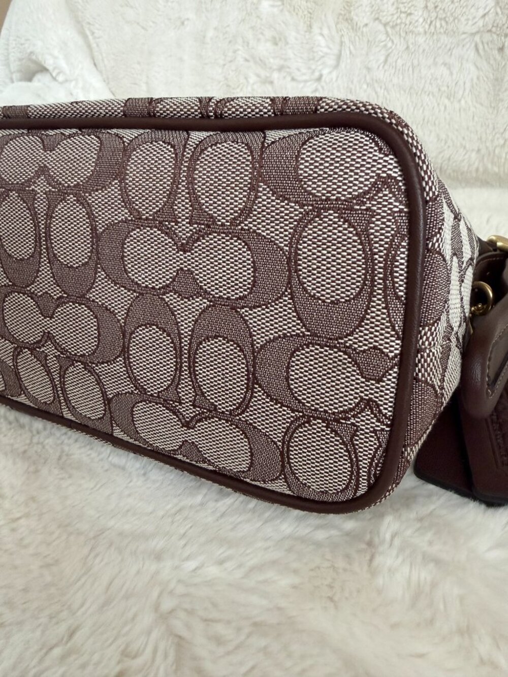 Coach Demi Signature Monogram Jacquard Shoulder Bag - Picture 10 of 16